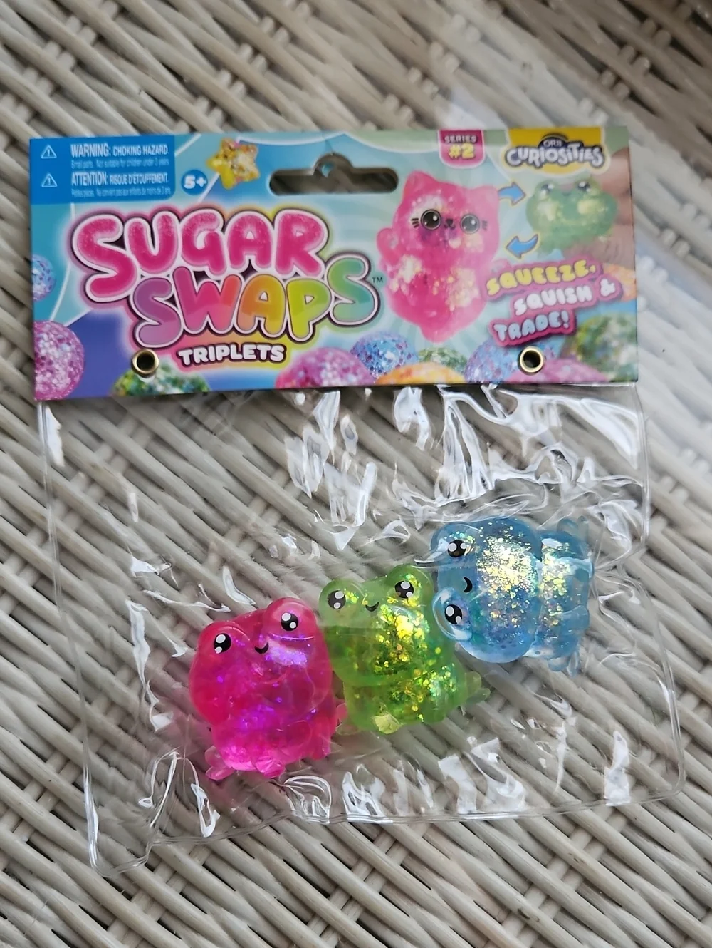 Brand New Orb Triplet Frogs Sugar Swap Squishies